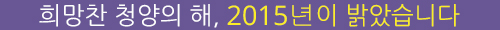 희망찬 청양의 해, 2015년이 밝았습니다